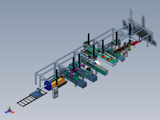 自动托辊生产流水线（UG）