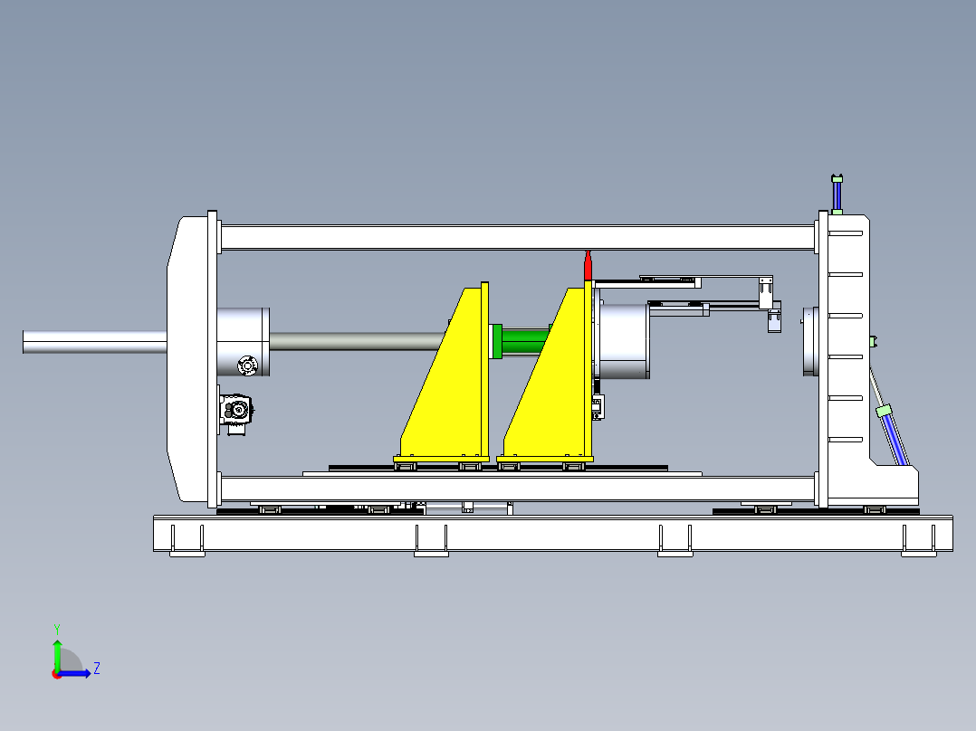 热水器筒体顶盖压装机step左视图
