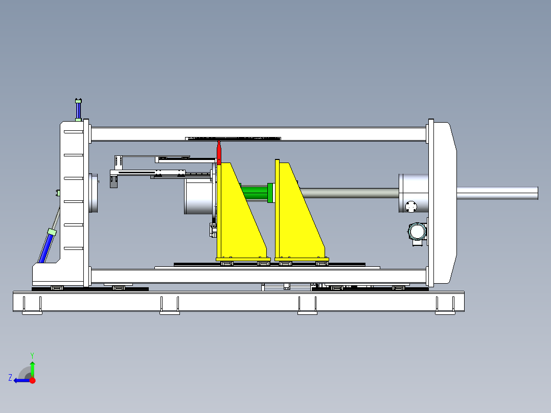 热水器筒体顶盖压装机step右视图