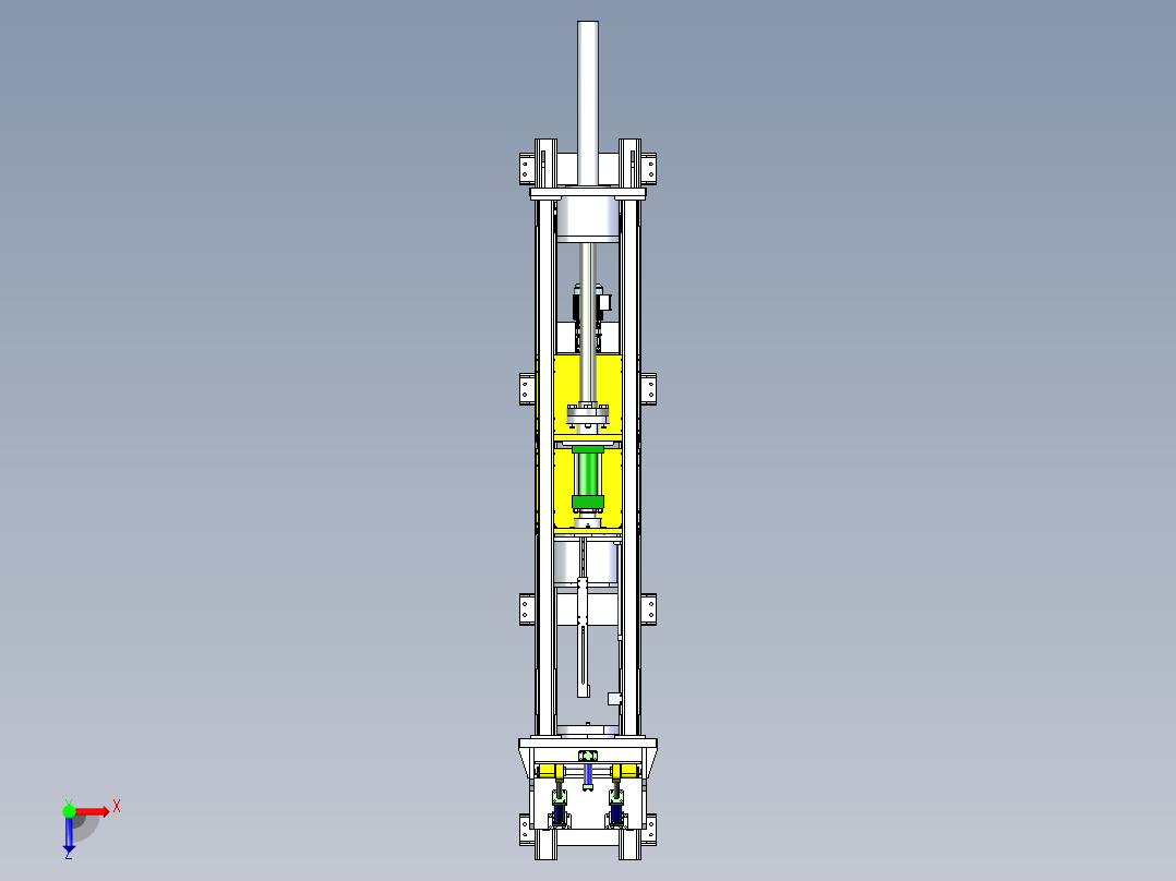 热水器筒体顶盖压装机step俯视图