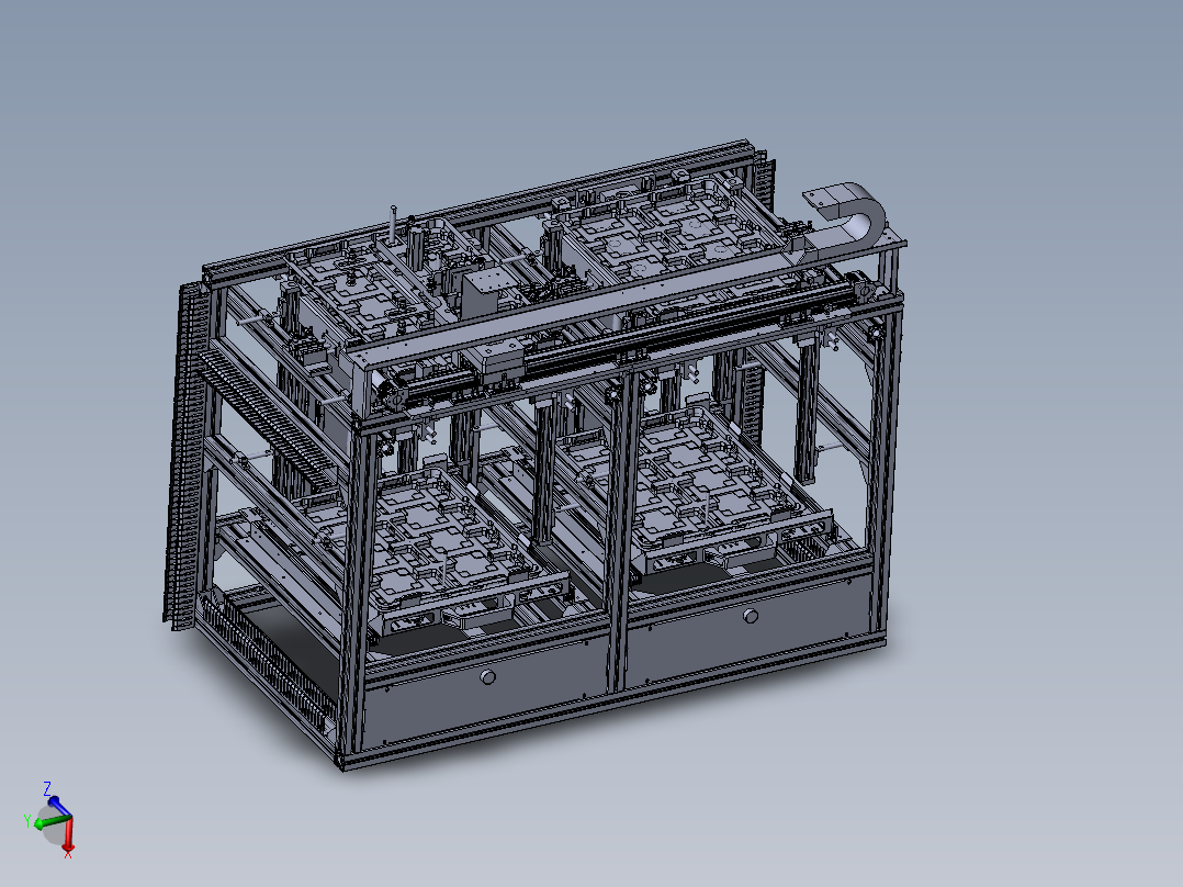 两穴tray盘自动上下料设备sw17可编辑