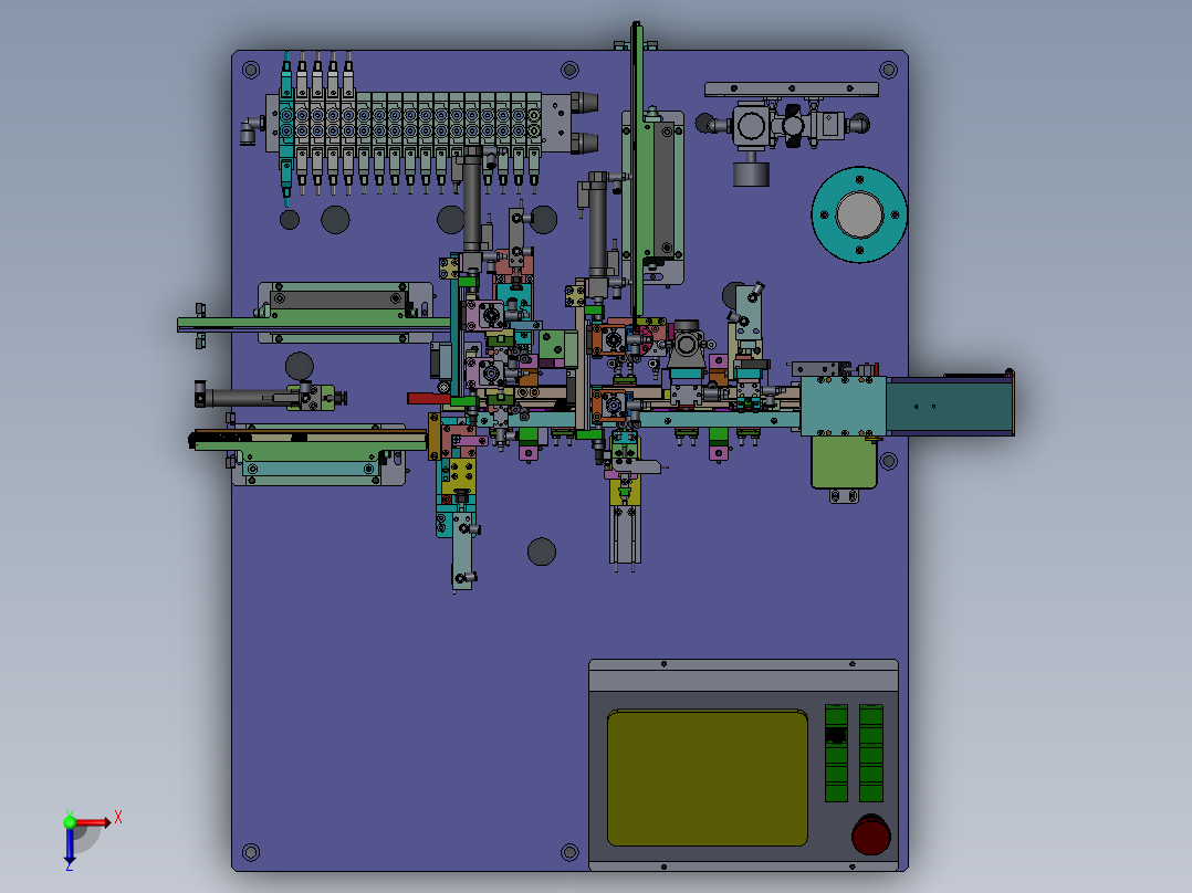 6台面自动机俯视图