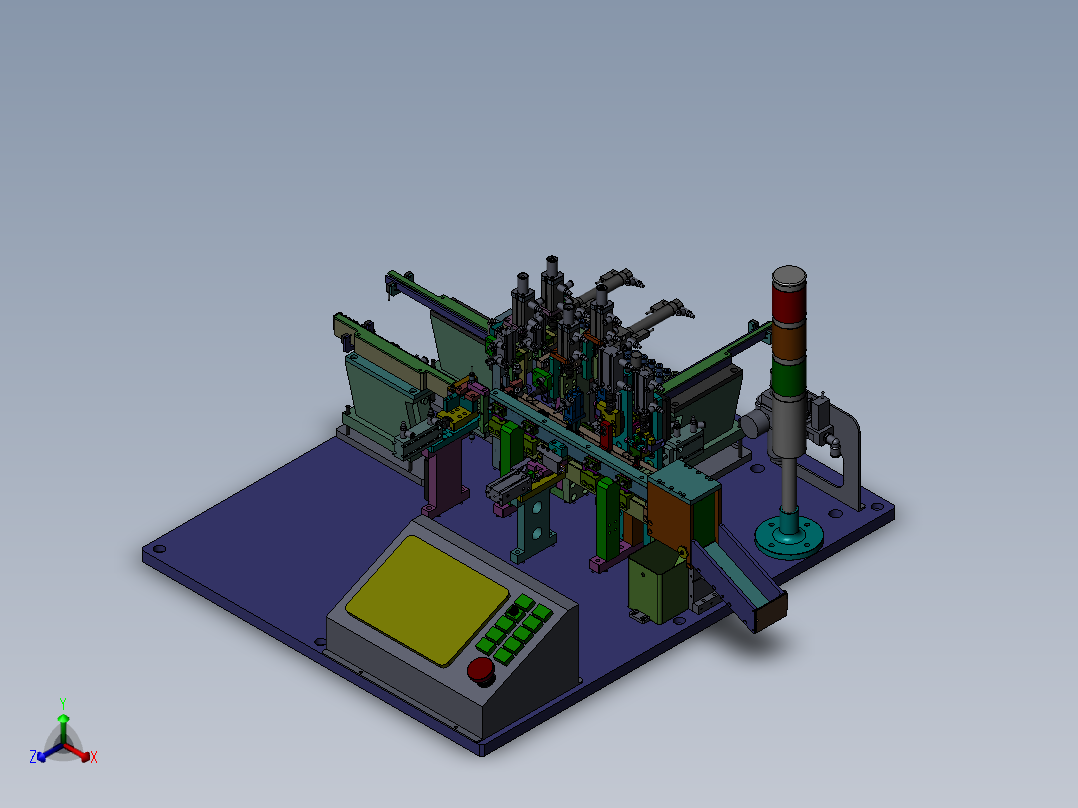 6台面自动机正等轴测图