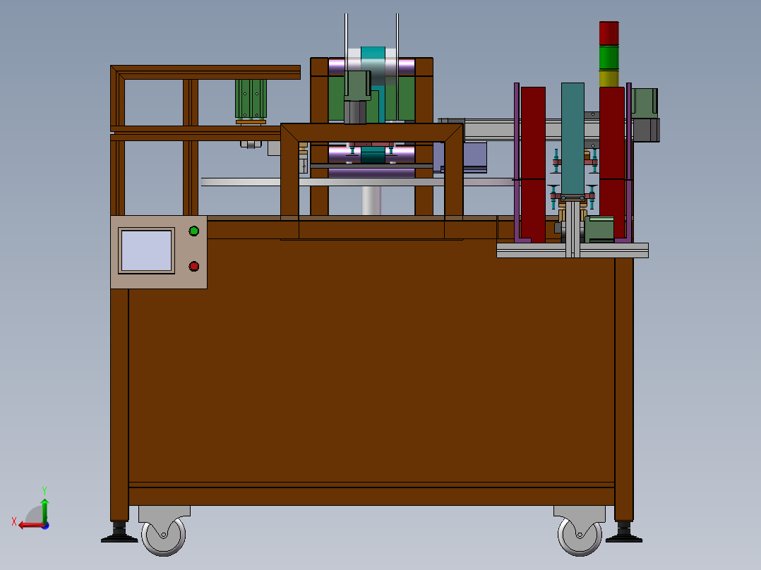 投料台方案后视图