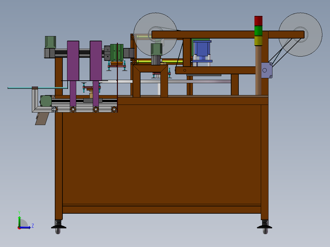 投料台方案左视图