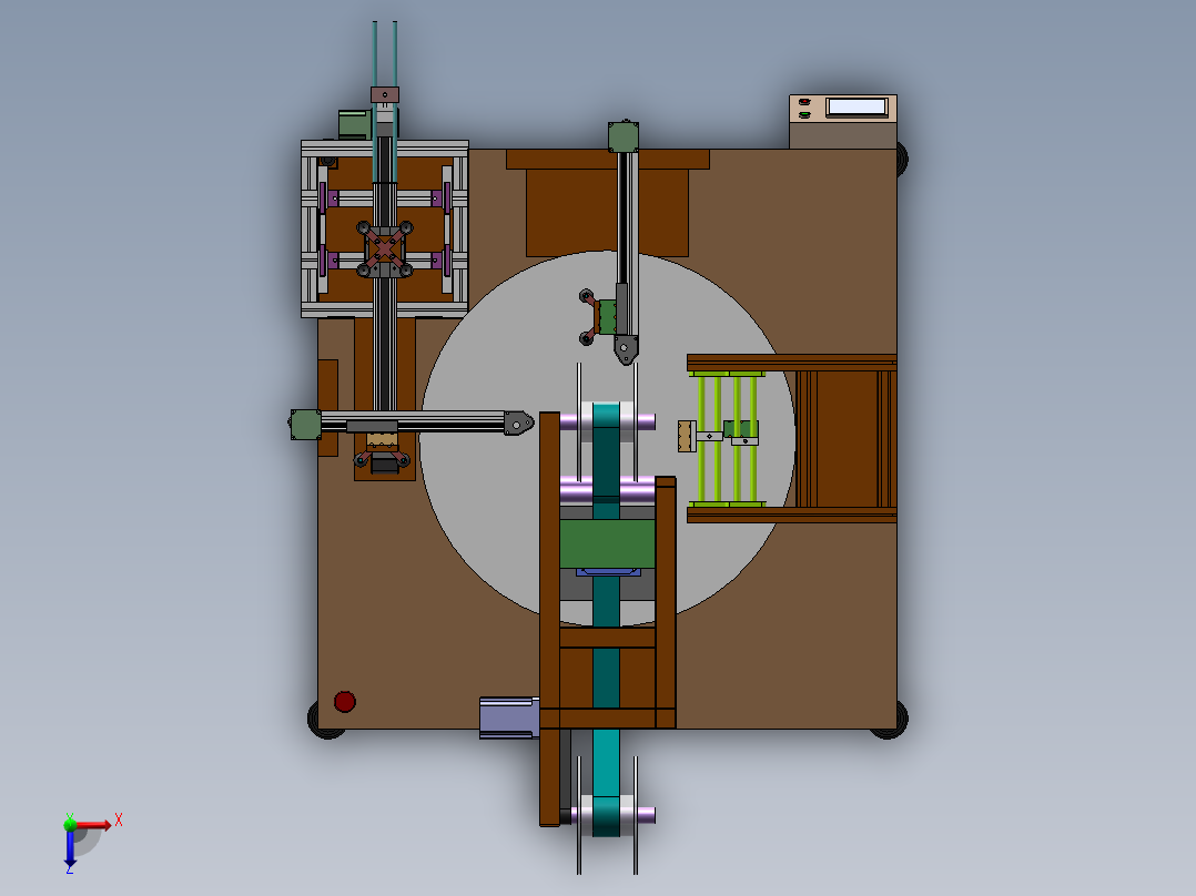 投料台方案俯视图