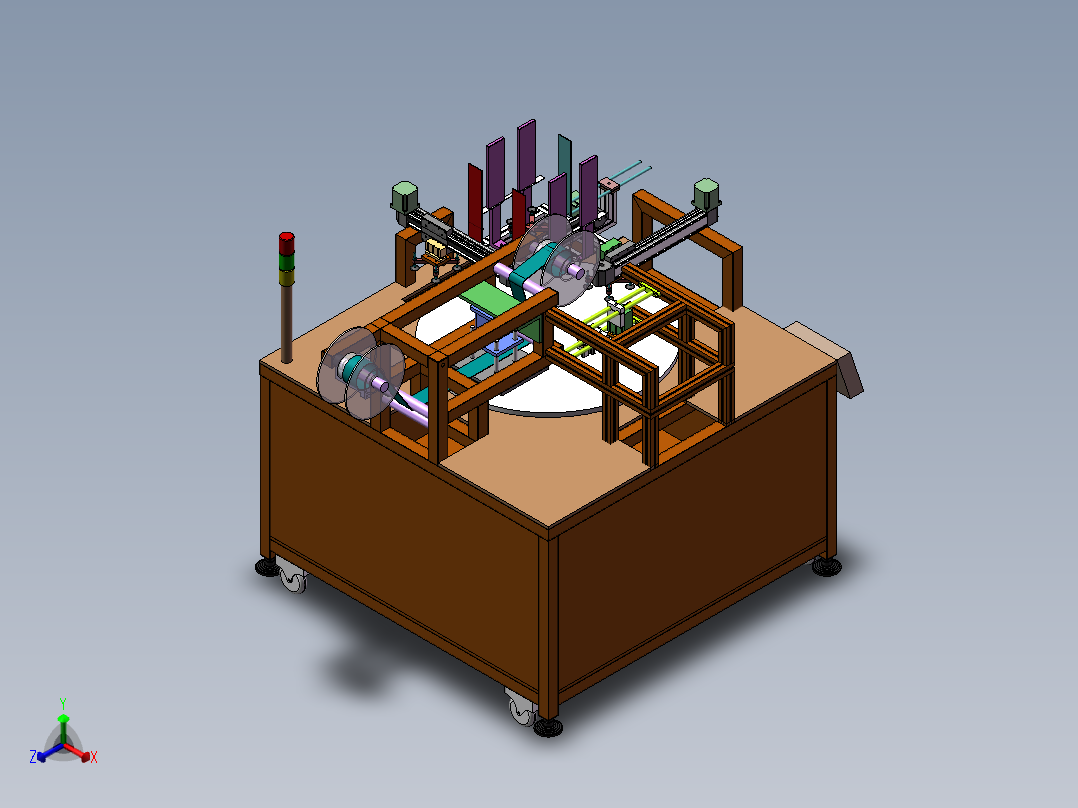 投料台方案正等轴测图
