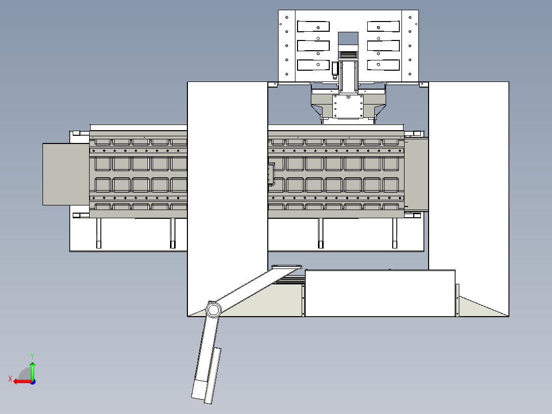 全自动轨头装配设备后视图