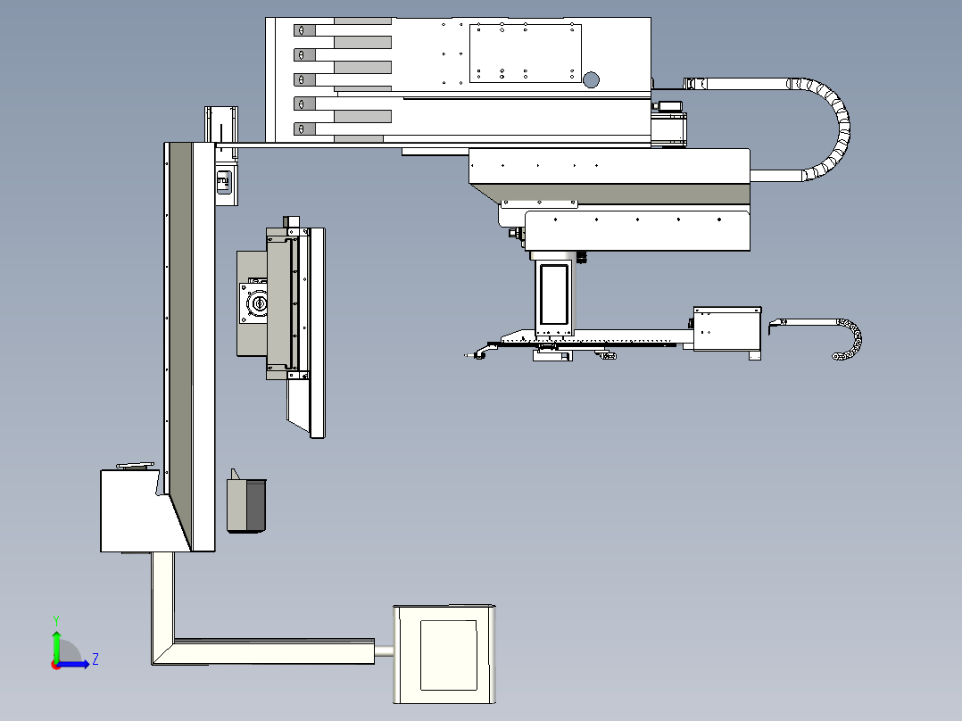 全自动轨头装配设备左视图