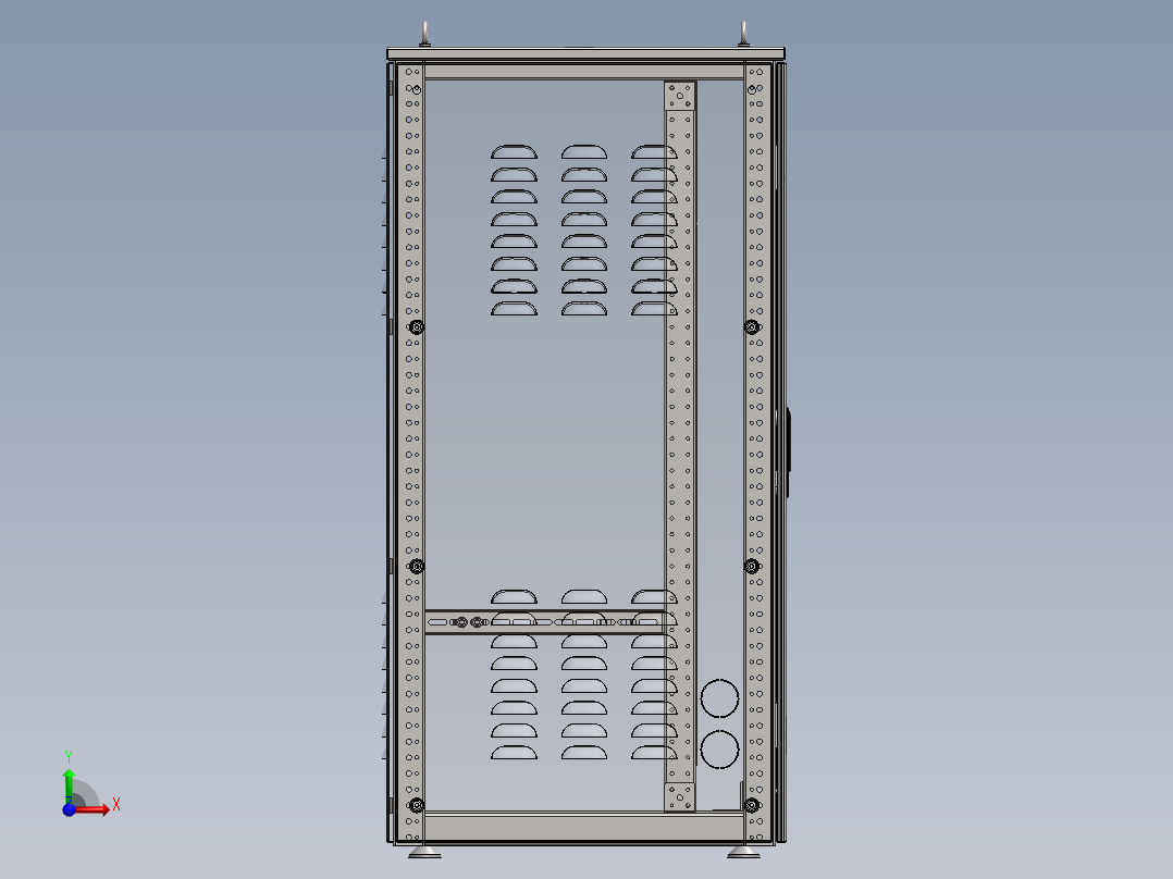 变压器机柜（详细特征）前视图