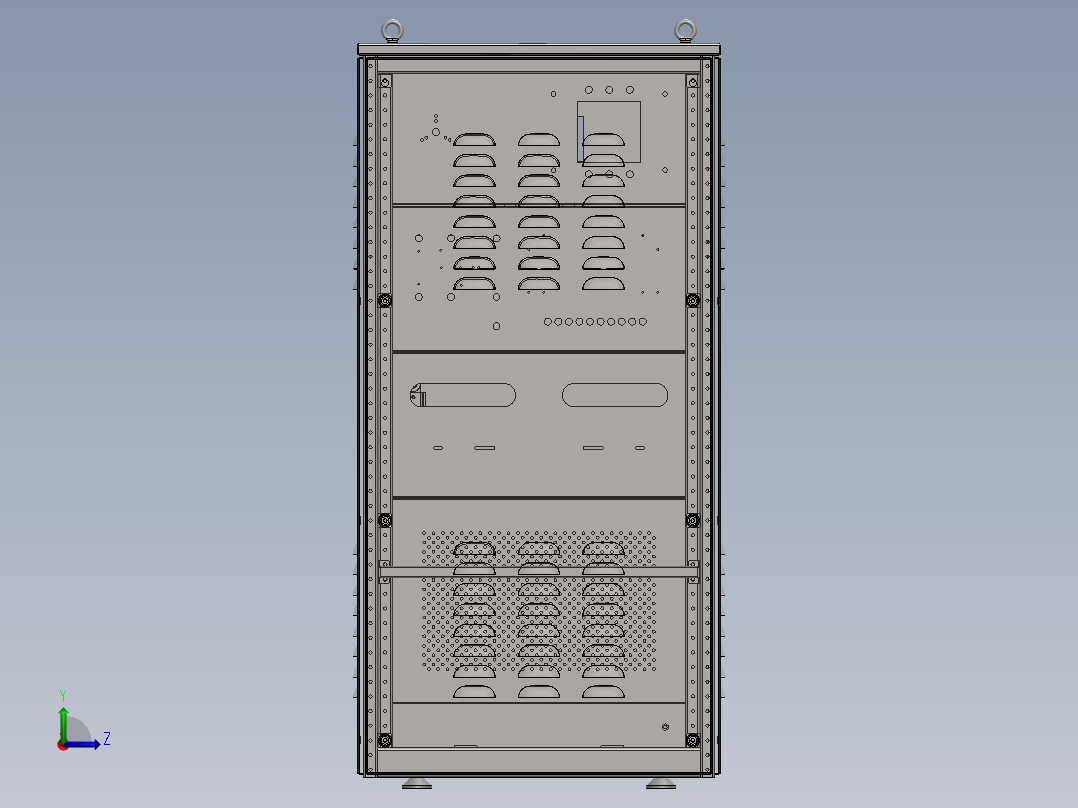 变压器机柜（详细特征）左视图