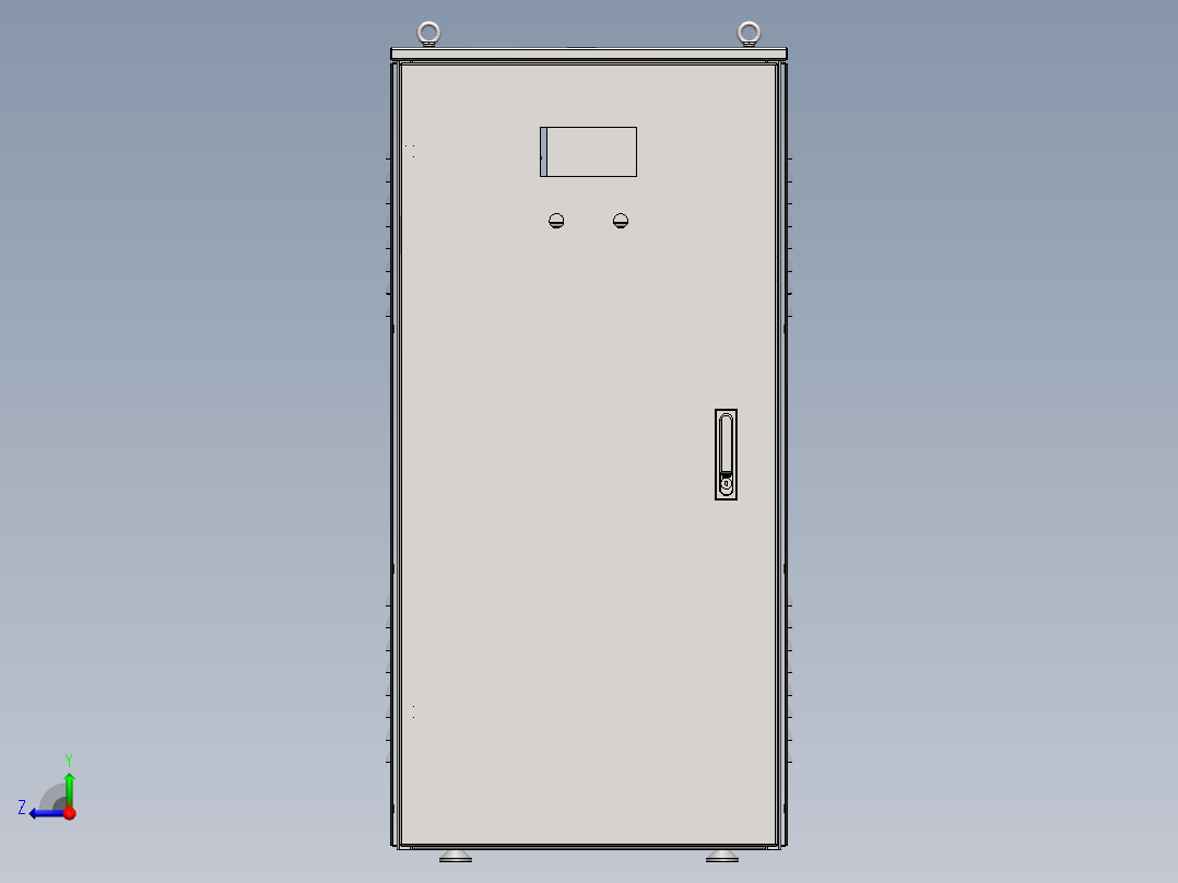 变压器机柜（详细特征）右视图