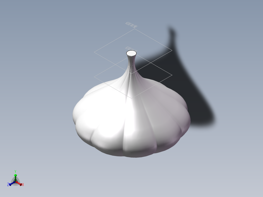 山东大白蒜正等轴测图