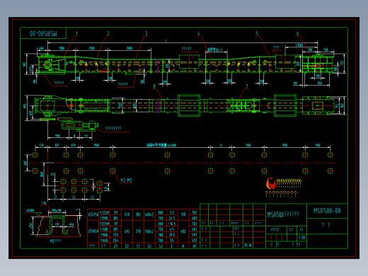 MSR500埋刮板输送机详图