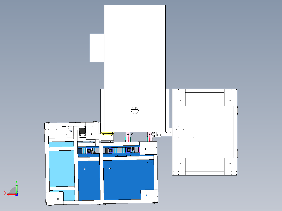 挤压-车削成型机（整机）后视图