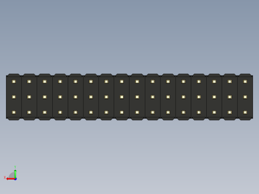 彩色公头100mil（2.54mm）系列-DS1021_black_3x16p_100mil_Type43_rev1.0后视缩略图