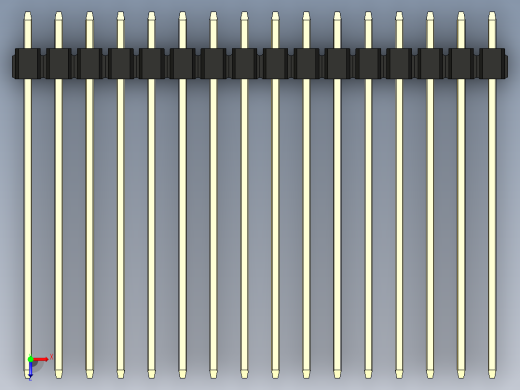 彩色公头100mil（2.54mm）系列-DS1021_black_3x16p_100mil_Type43_rev1.0俯视缩略图