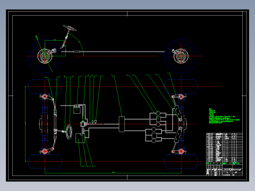 越野车四轮转向系统设计含CAD图纸+说明书