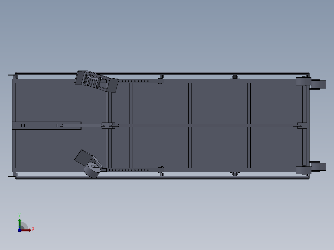 JX369-救护担架车的设计【含三维SolidWorks+文档】前视图