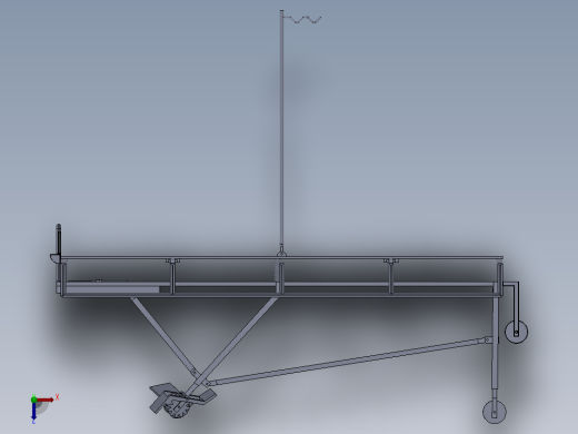 JX369-救护担架车的设计【含三维SolidWorks+文档】俯视缩略图