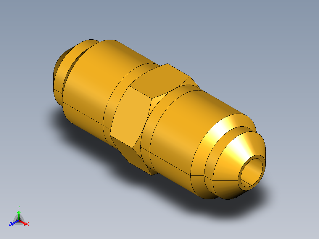 扩口式工业通用硬管接头Union 42F-3