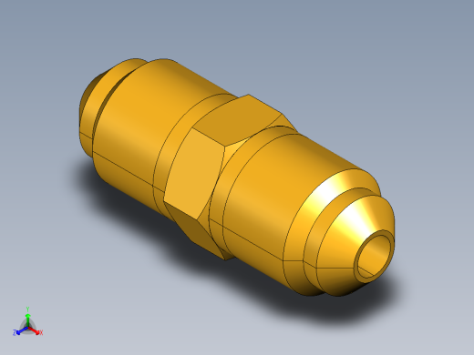 扩口式工业通用硬管接头Union 42F-3