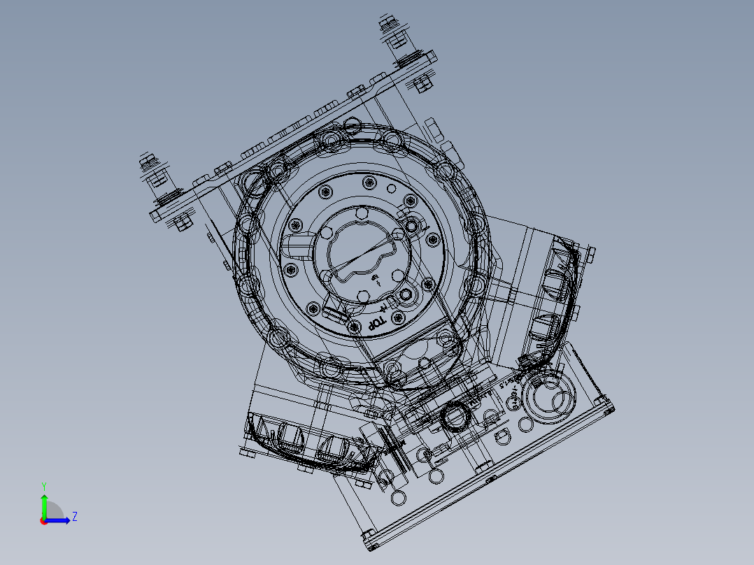 半封闭往复式压缩机--stp ipt左视图