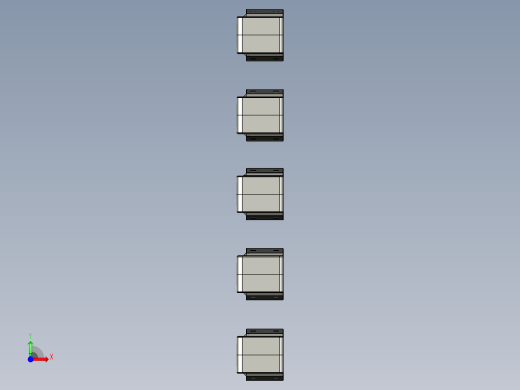 智能垃圾分类回收箱前视缩略图