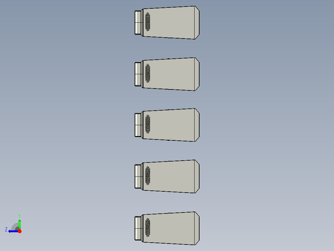智能垃圾分类回收箱右视图