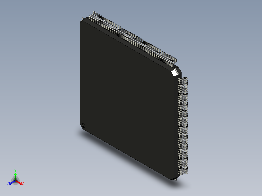 元器件3D封装LQFP176_FPT-176P-M0389主视图