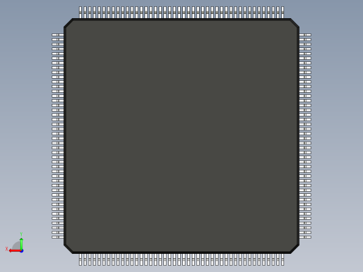 元器件3D封装LQFP176_FPT-176P-M0389后视缩略图