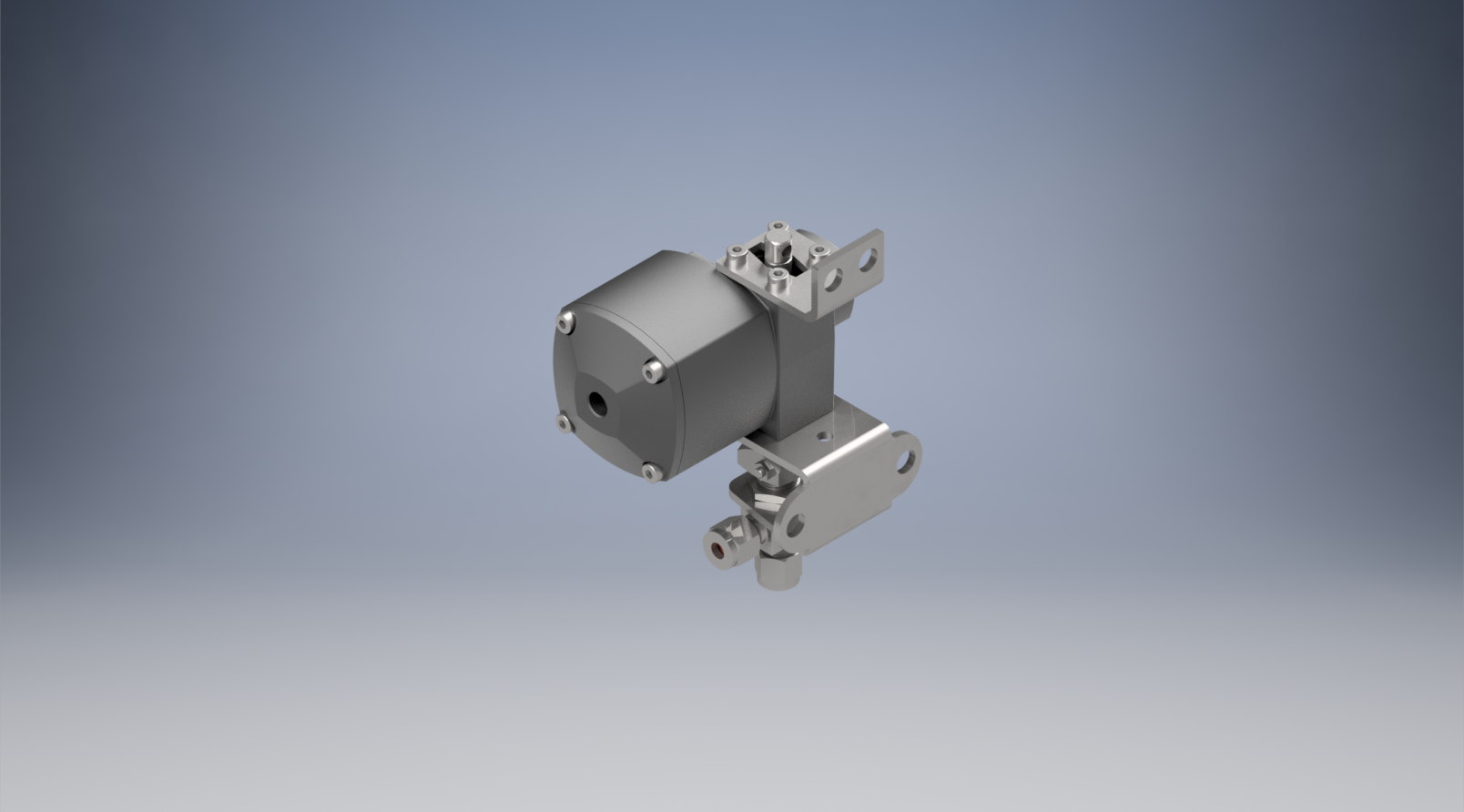 不锈钢单片式40G系列三通球阀，0.35 Cv，6 mm管接头