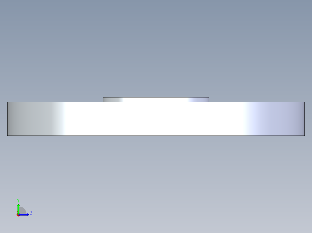 CPVC管件25-Sch80_Blind Flange_9853-007_0.75in左视图