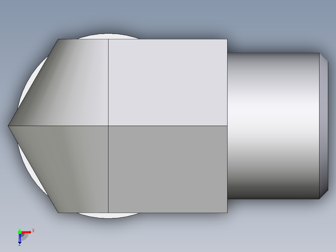 卡套式工业通用硬管接头EO_Adjustable_Locknut_elbow_WEE10LROMDCF俯视图