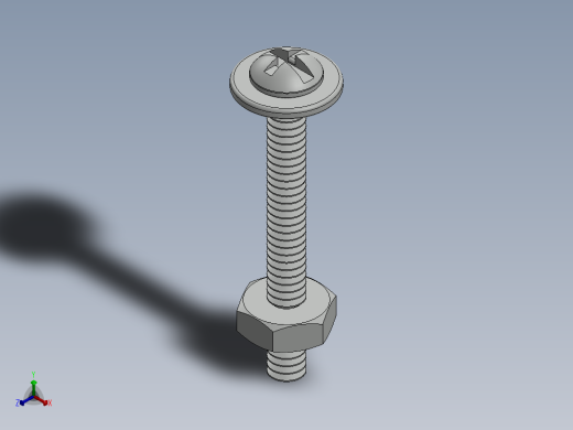 紧固件-No.4-40 Screw-01正等轴测缩略图