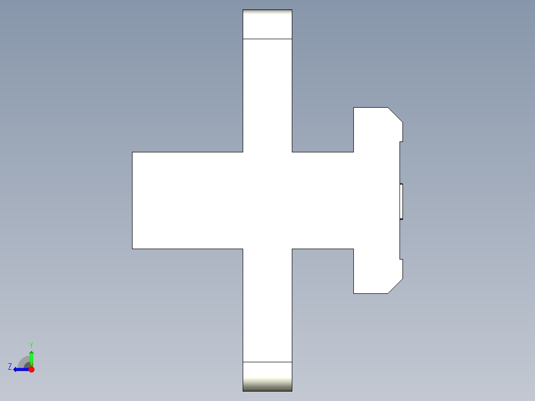 型材-BR 10MM PLAIN-TEE SLIDER KJN523206右视图