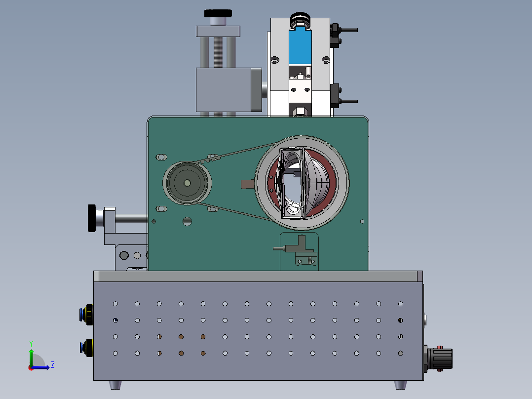 富佳圆形点胶机左视图