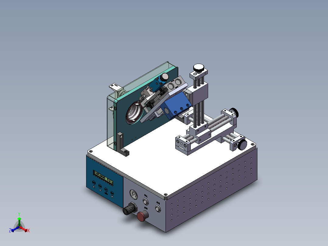 富佳圆形点胶机正等轴测图