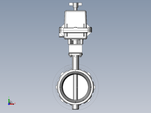 PVC管件-6in BF-Elec-Valve前视缩略图