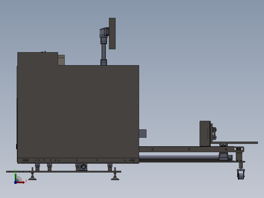 上吸风发纸及摩擦发纸机头双切换运用场景前视图