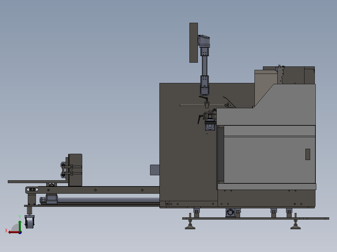 上吸风发纸及摩擦发纸机头双切换运用场景后视图