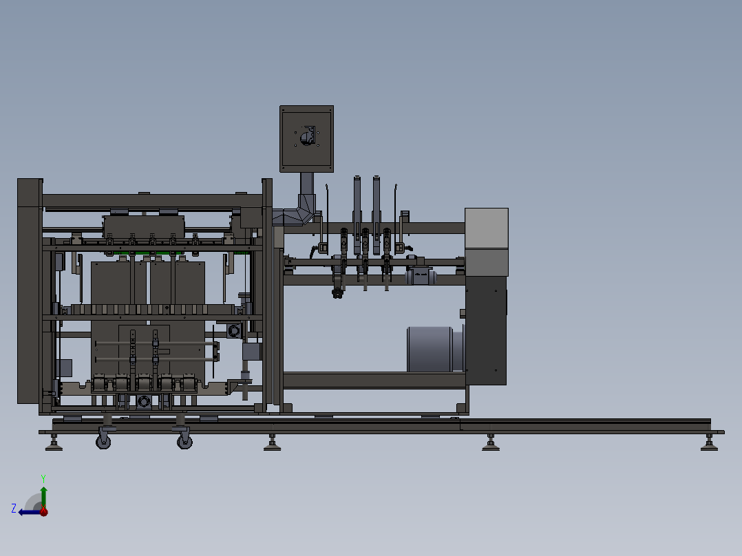 上吸风发纸及摩擦发纸机头双切换运用场景右视图
