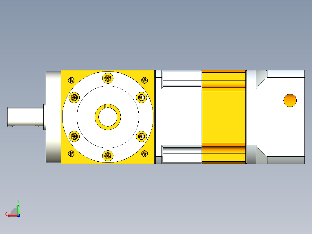 换向器PW90垂直输出 PGH90-L2 19-70-90-M6.stp后视图