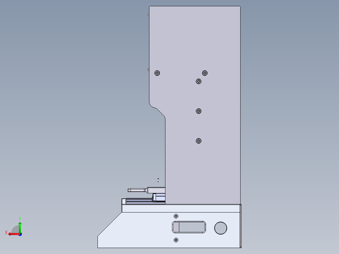 气动铆钉机后视图