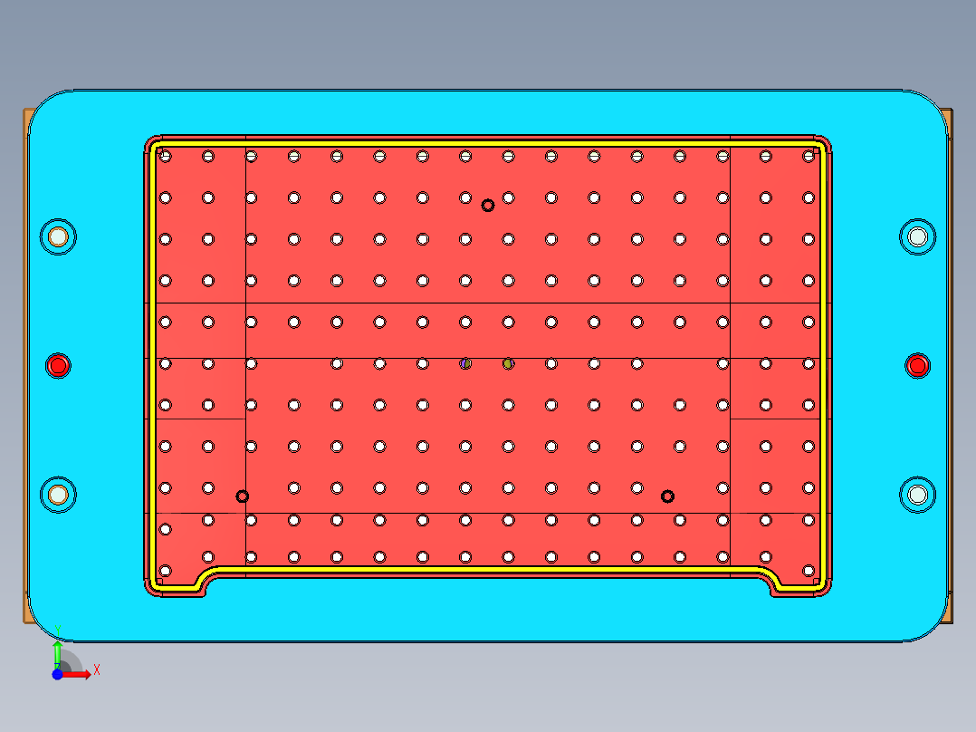 N500-T0P-笔记本CNC工装夹具三维模型CNC3前视图