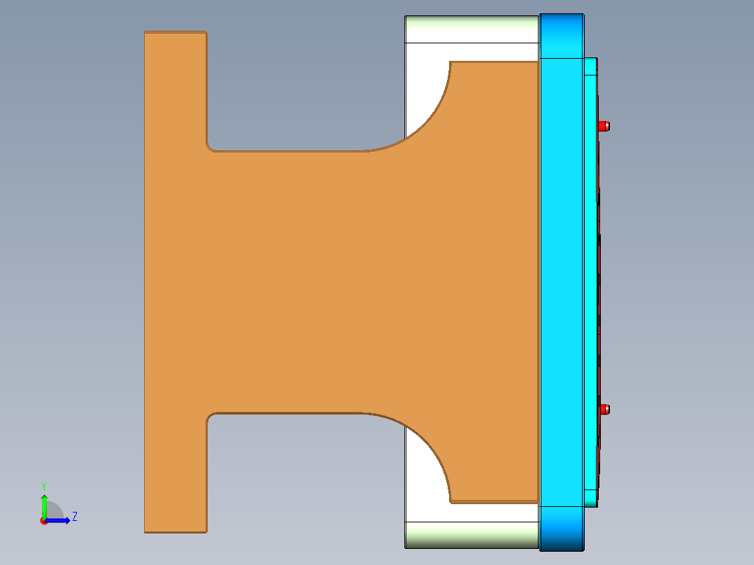 N500-T0P-笔记本CNC工装夹具三维模型CNC3左视图