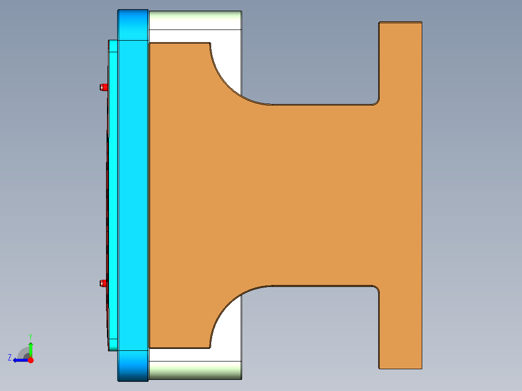 N500-T0P-笔记本CNC工装夹具三维模型CNC3右视图