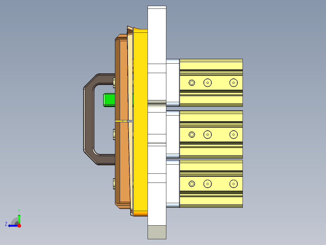 FS443-C笔记本CNC工装夹具三维模型-CNC3-190325右视图