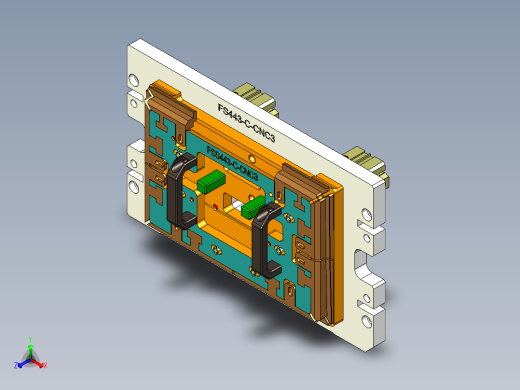 FS443-C笔记本CNC工装夹具三维模型-CNC3-190325正等轴测缩略图