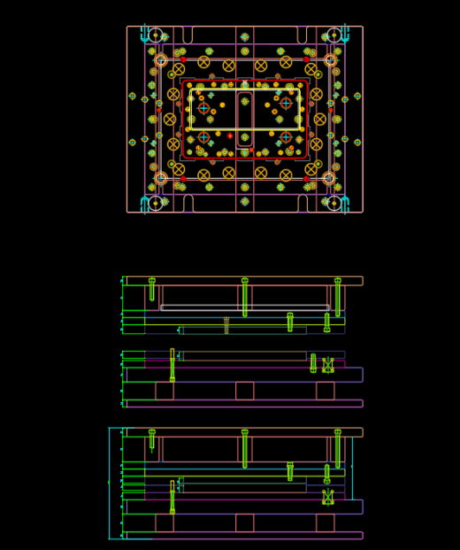 笔记本C面金属外壳制造复合下料模具设计图缩略图